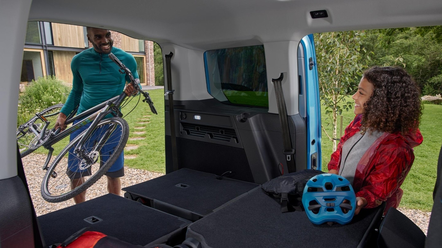 Ford Tourneo Connect interior view showing flexible seating