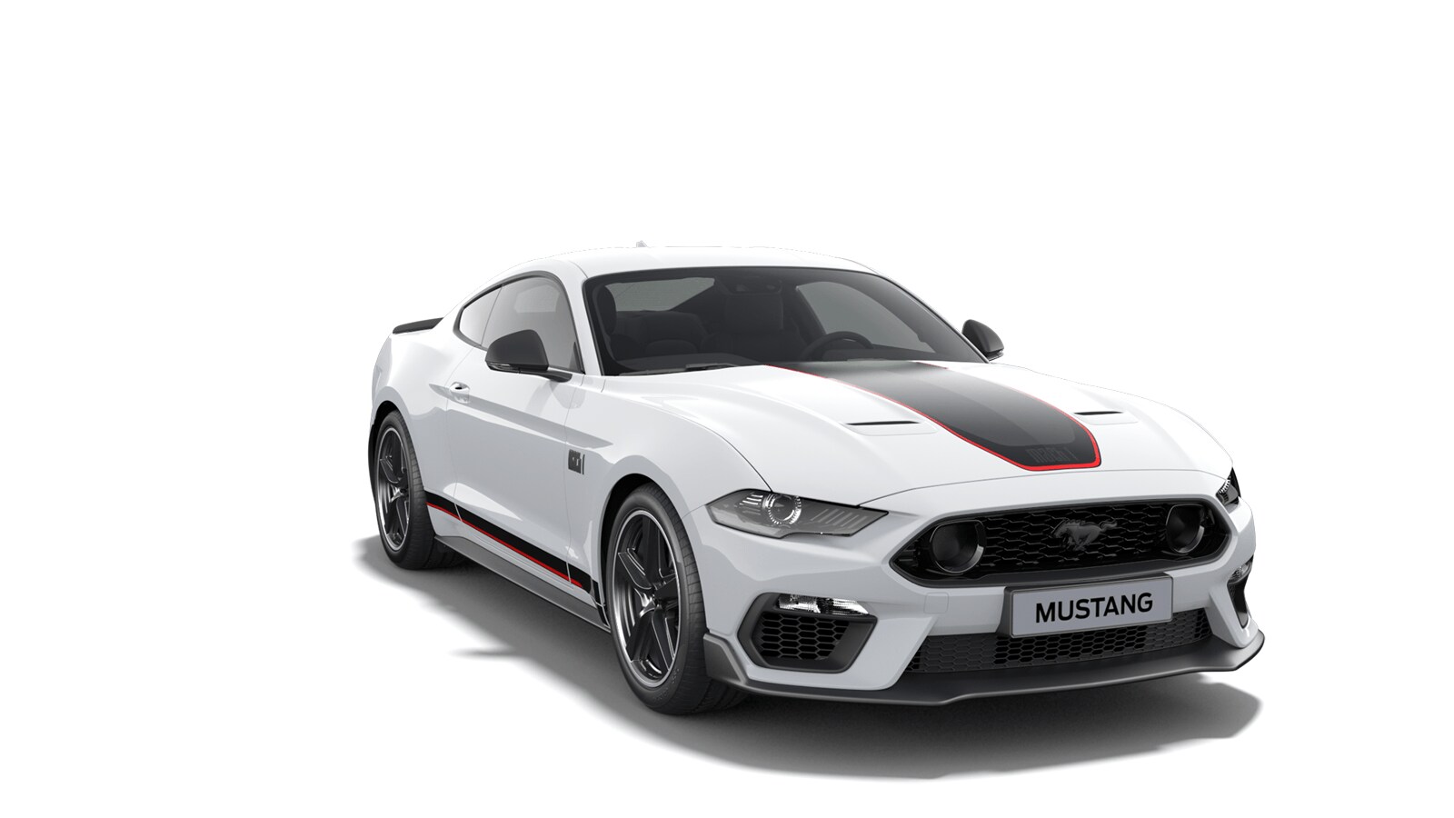 Vue avant ¾ de la Ford Mustang Mach 1.