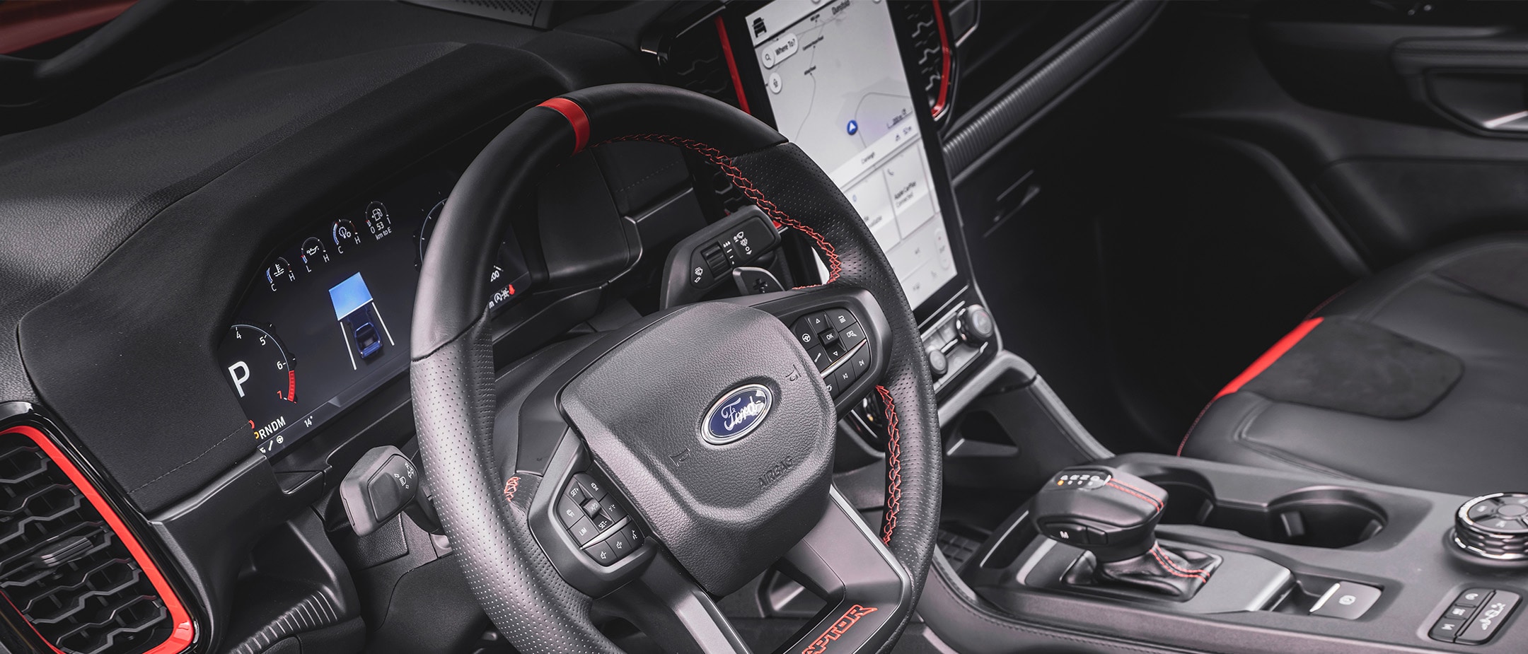 Image showing the Ford Ranger Raptor interior.