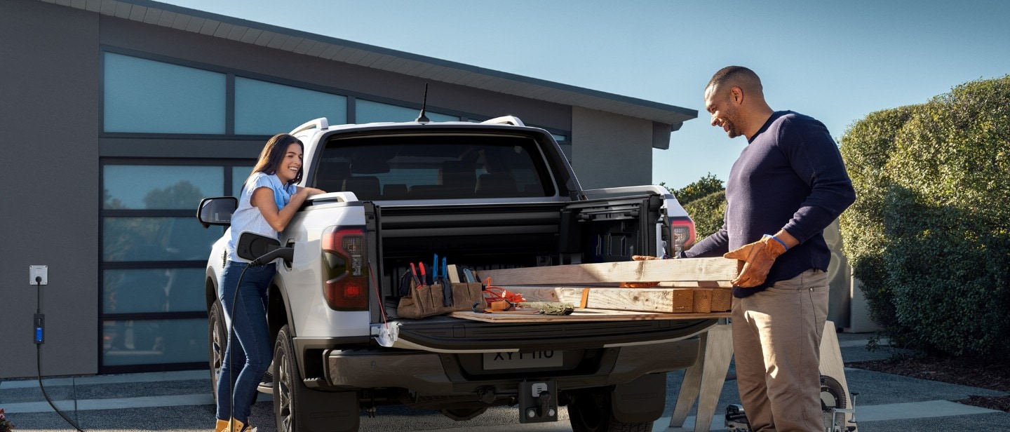 White All-New Ranger Plug-in Hybrid front view
