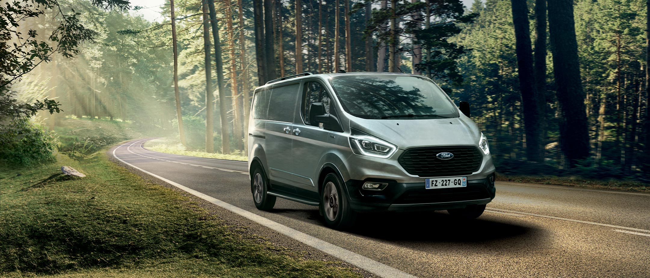 Ford Transit Custom Active in a forest