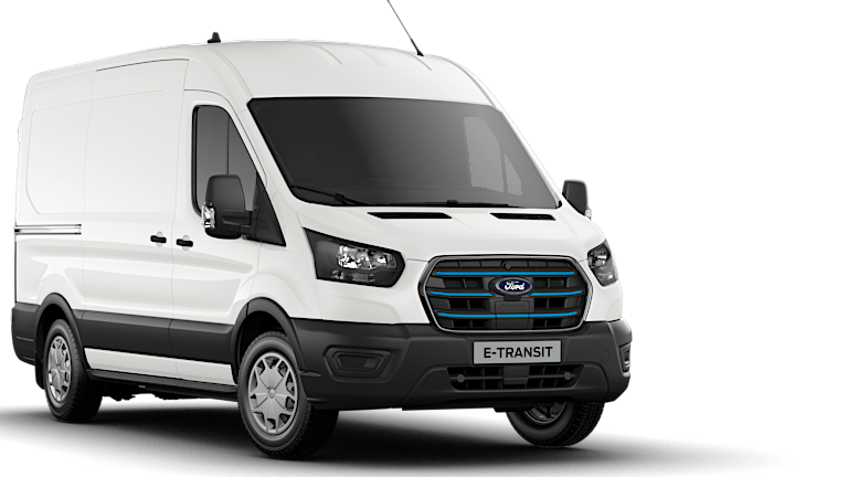 Ford E-Transit exterior front angle