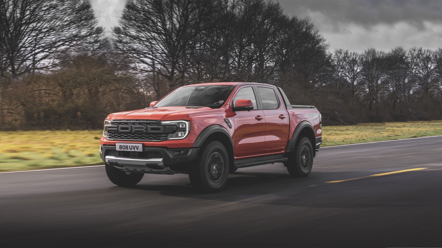 Red ford raptor