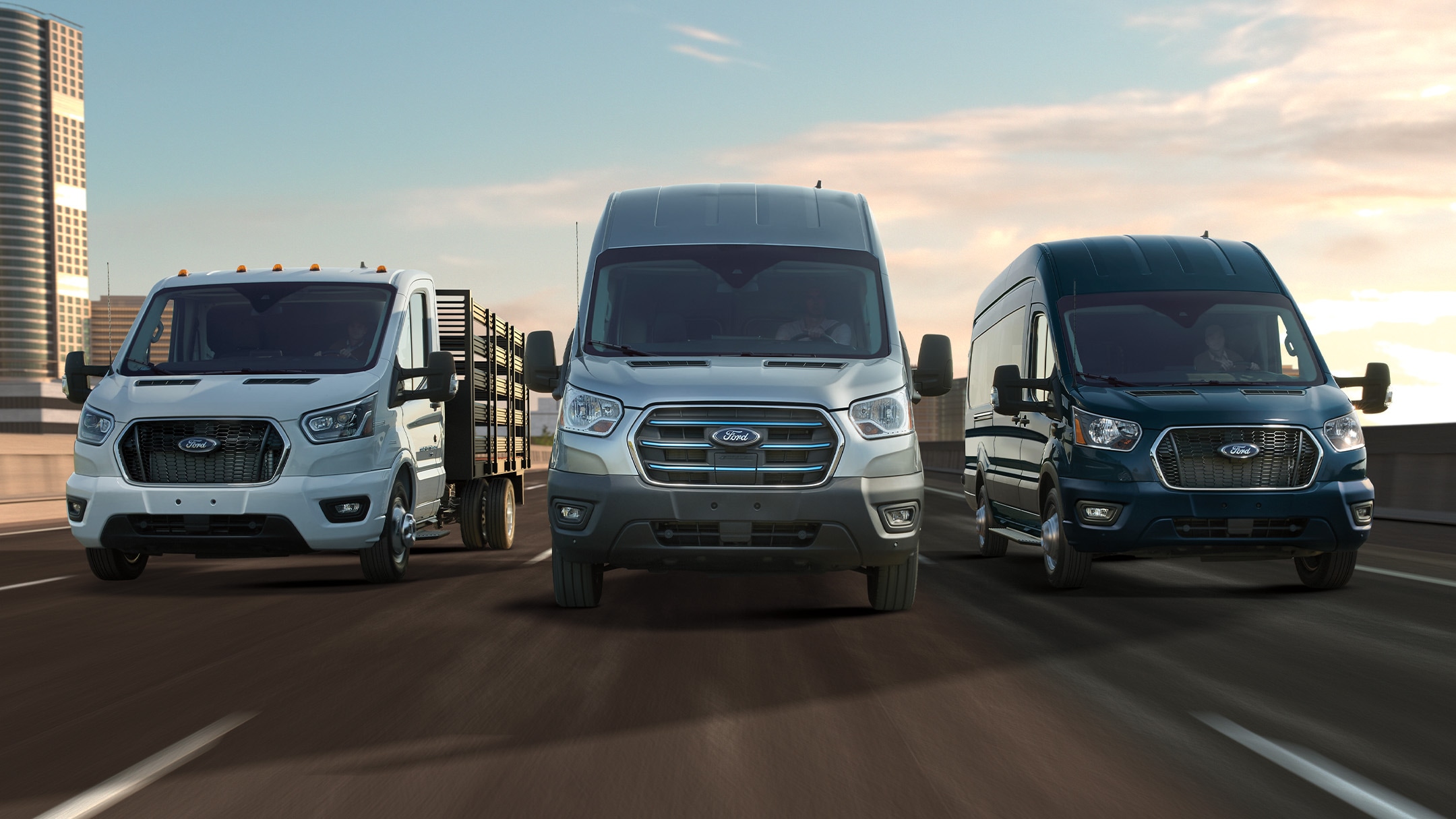 Ford Commercial Vehicles parked 
