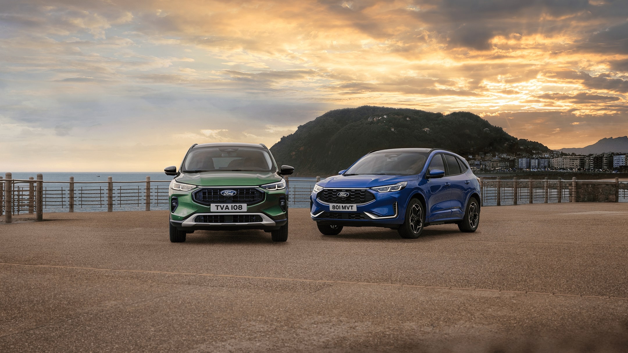 Ford Commercial Vehicles parked 