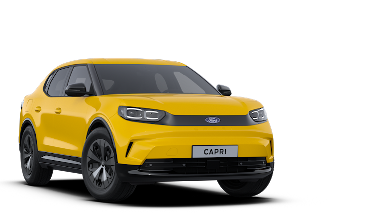 Ford Capri jaune, vue de face