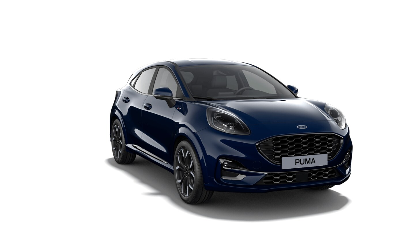 Vue avant de 3/4 du Ford Puma ST-Line X