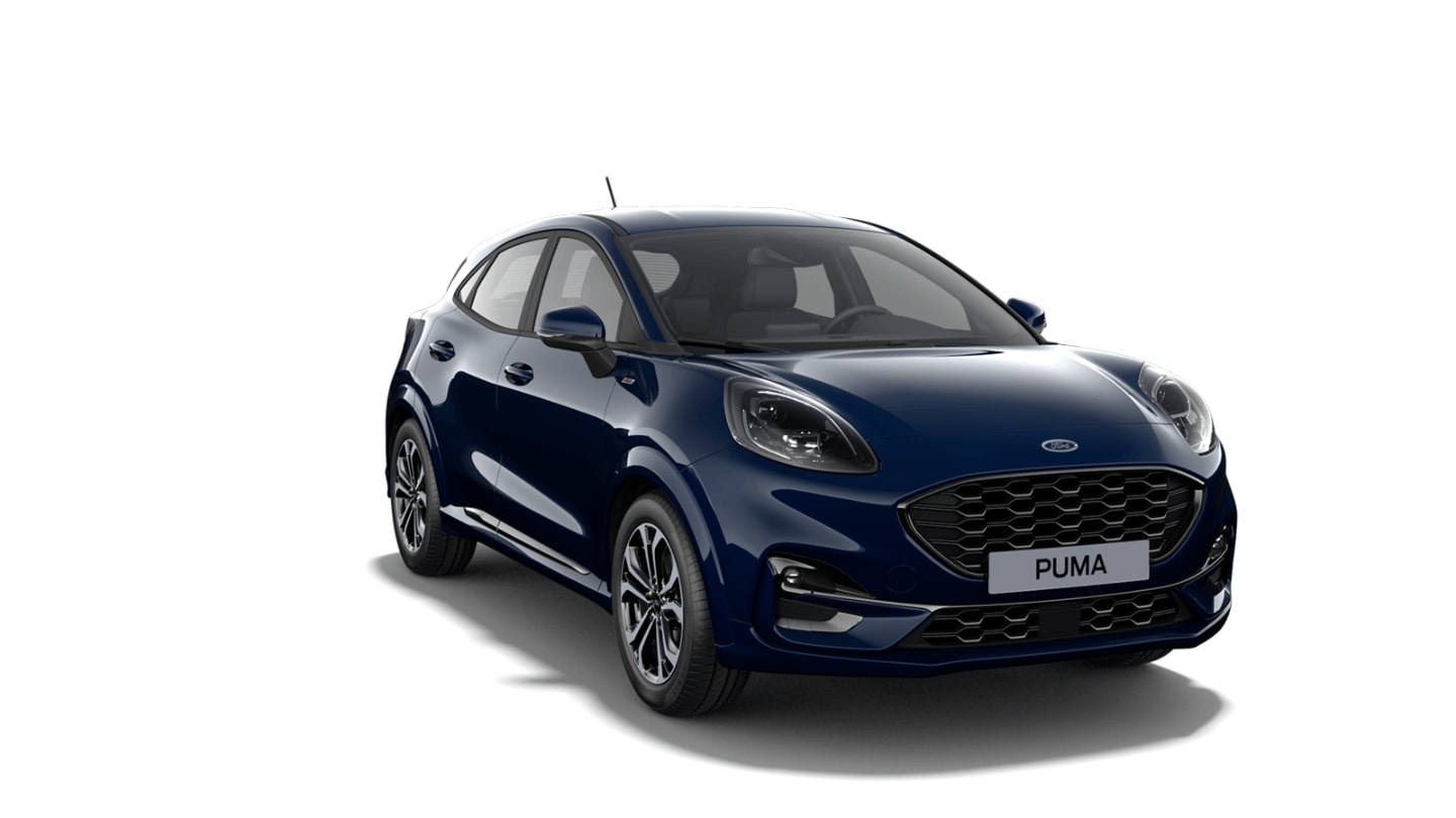 Vue avant de 3/4 du Ford Puma ST-Line