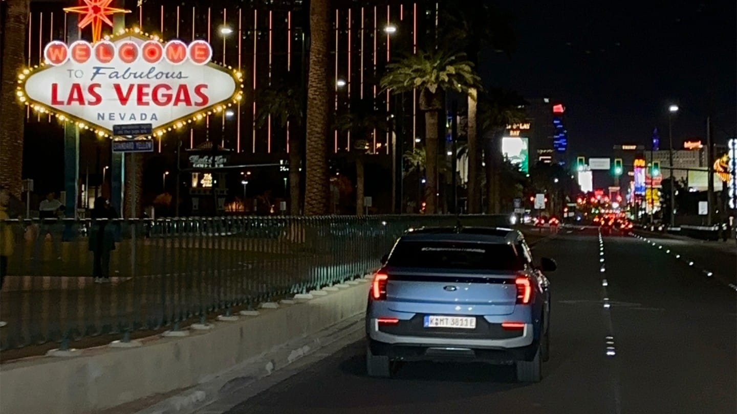 The electric Ford Explorer in Las Vegas, Nevada