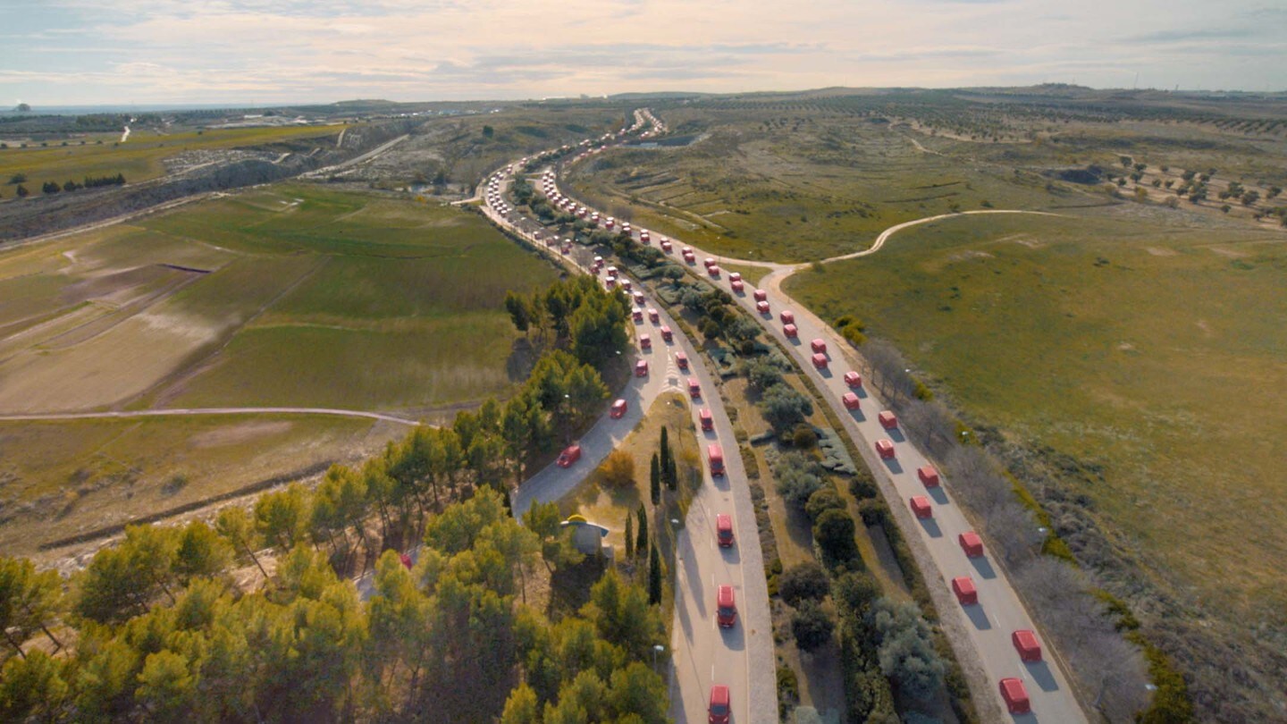 View on the road from the top