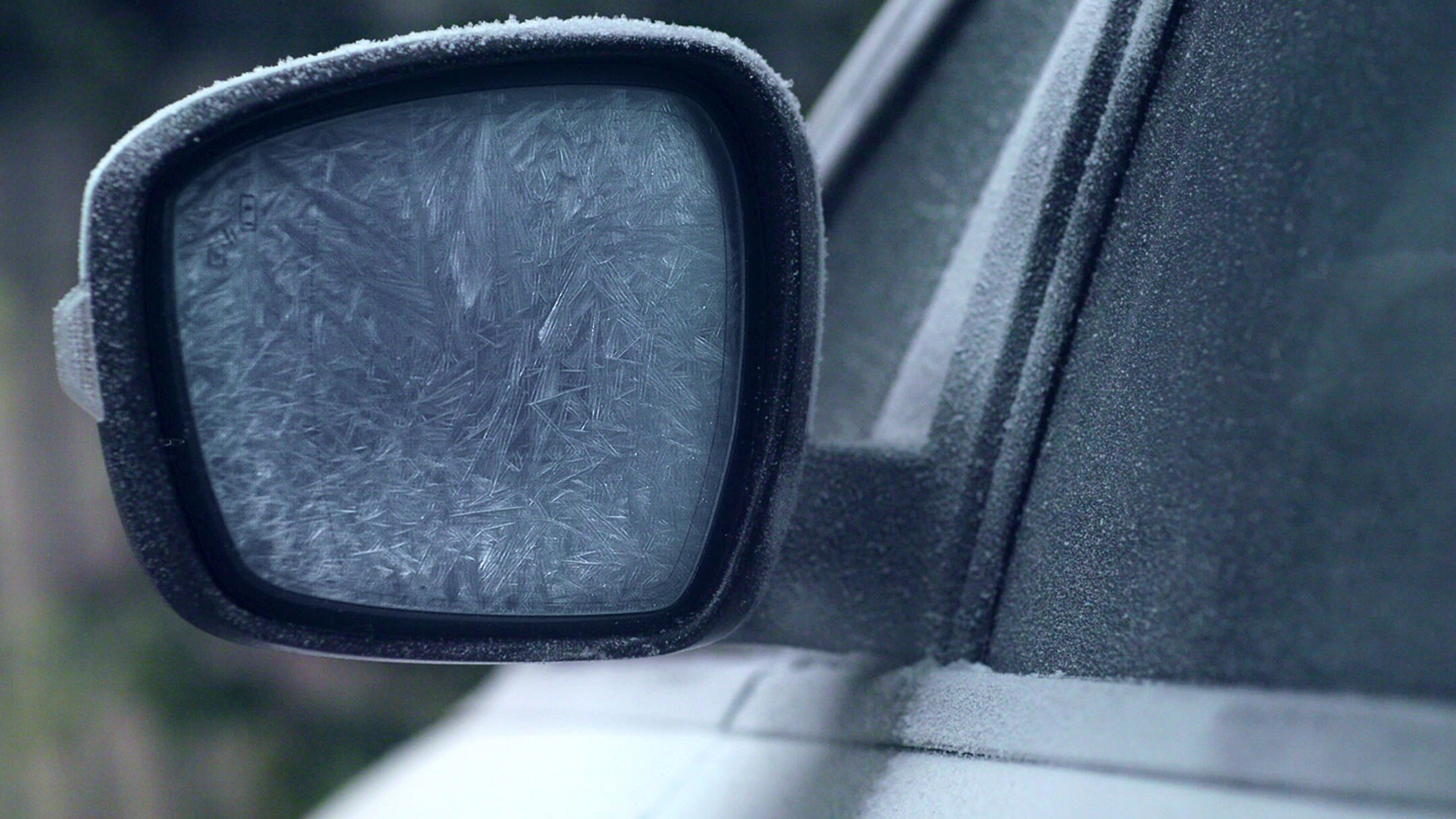 Frosted wing mirror