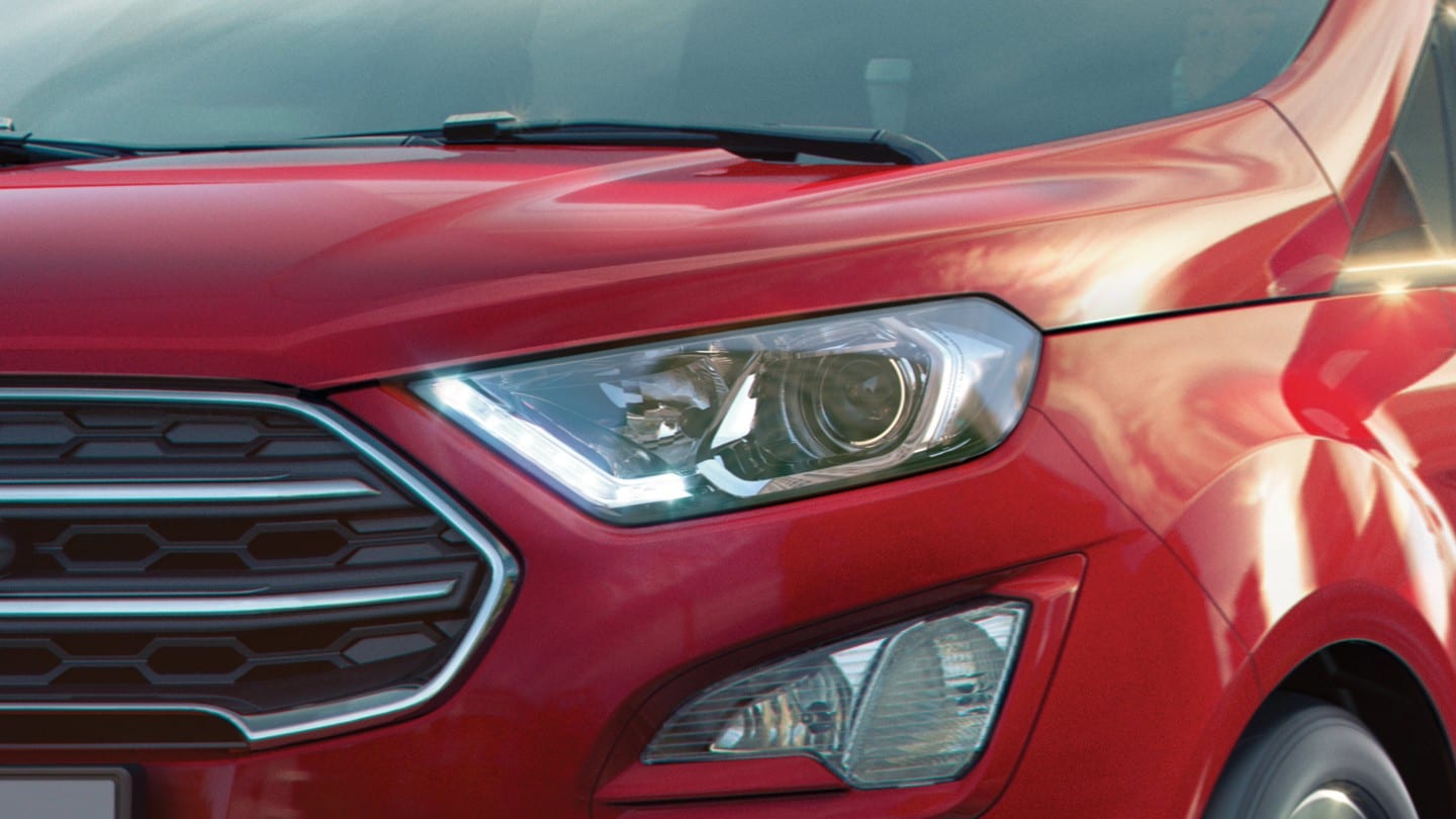 Red Ford EcoSport LED Headlights