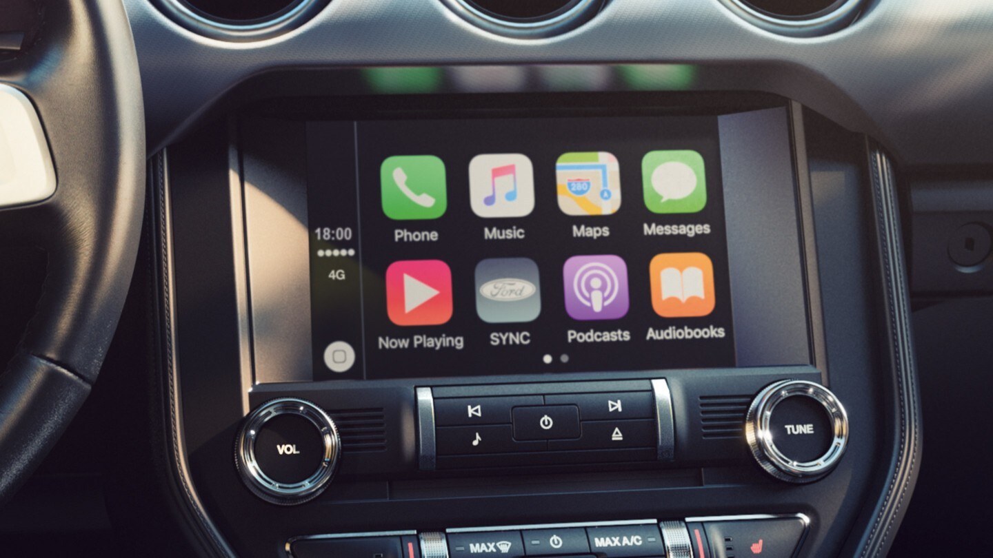 Gros plan sur Apple CarPlay. 