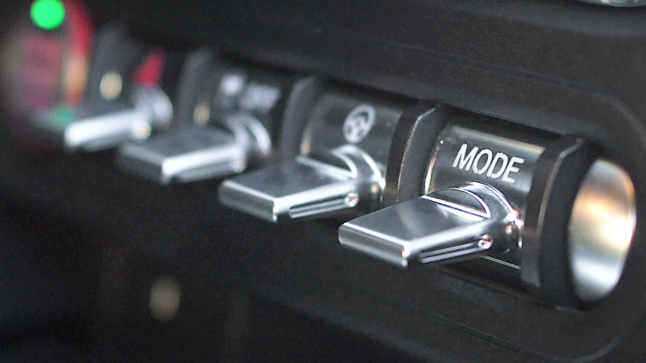 Gros plan sur MyMode de la Ford Mustang. 