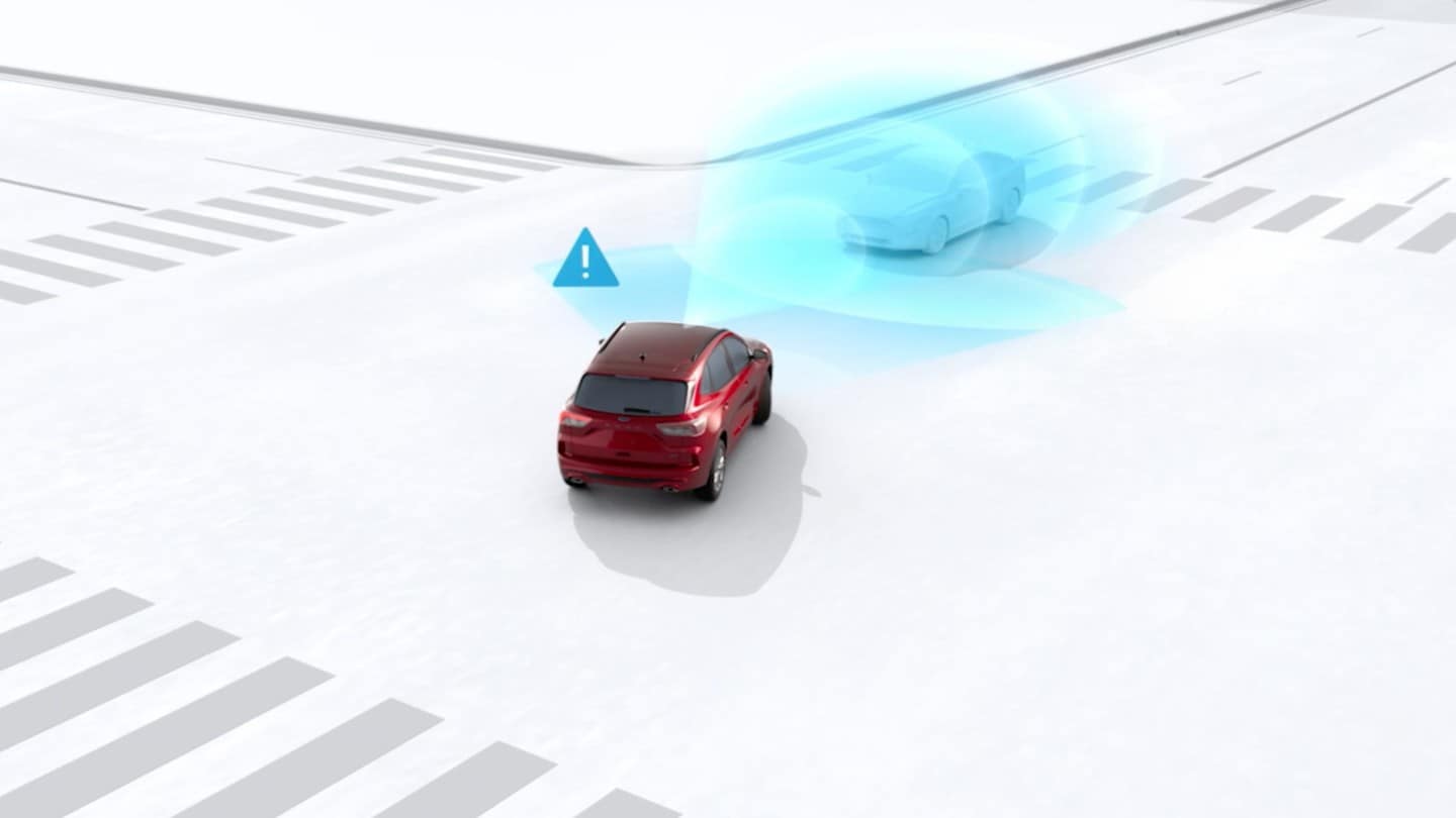 La technologie d’aide aux intersections du Ford Kuga.