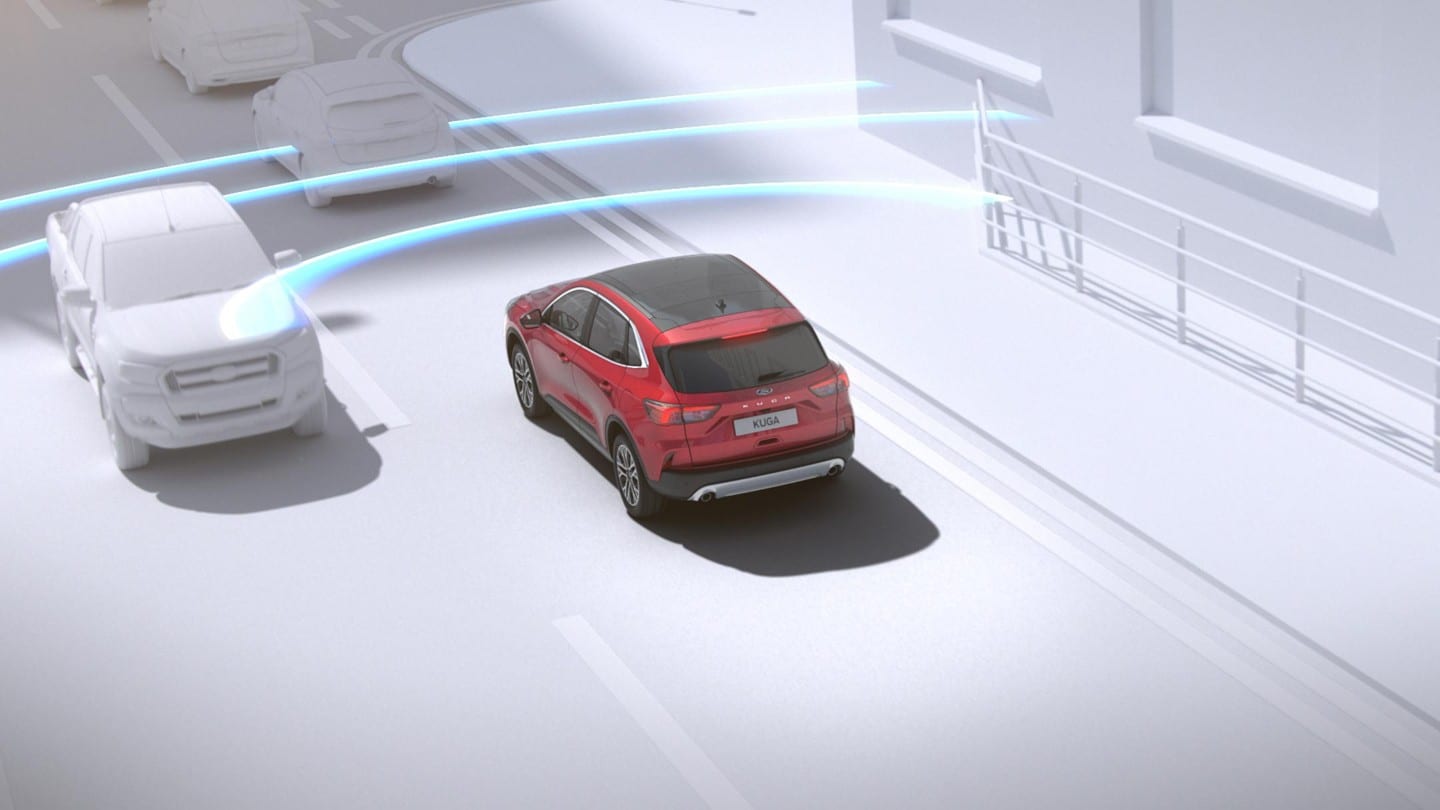 Démonstration du système Pre-Collision Assist du Ford Kuga