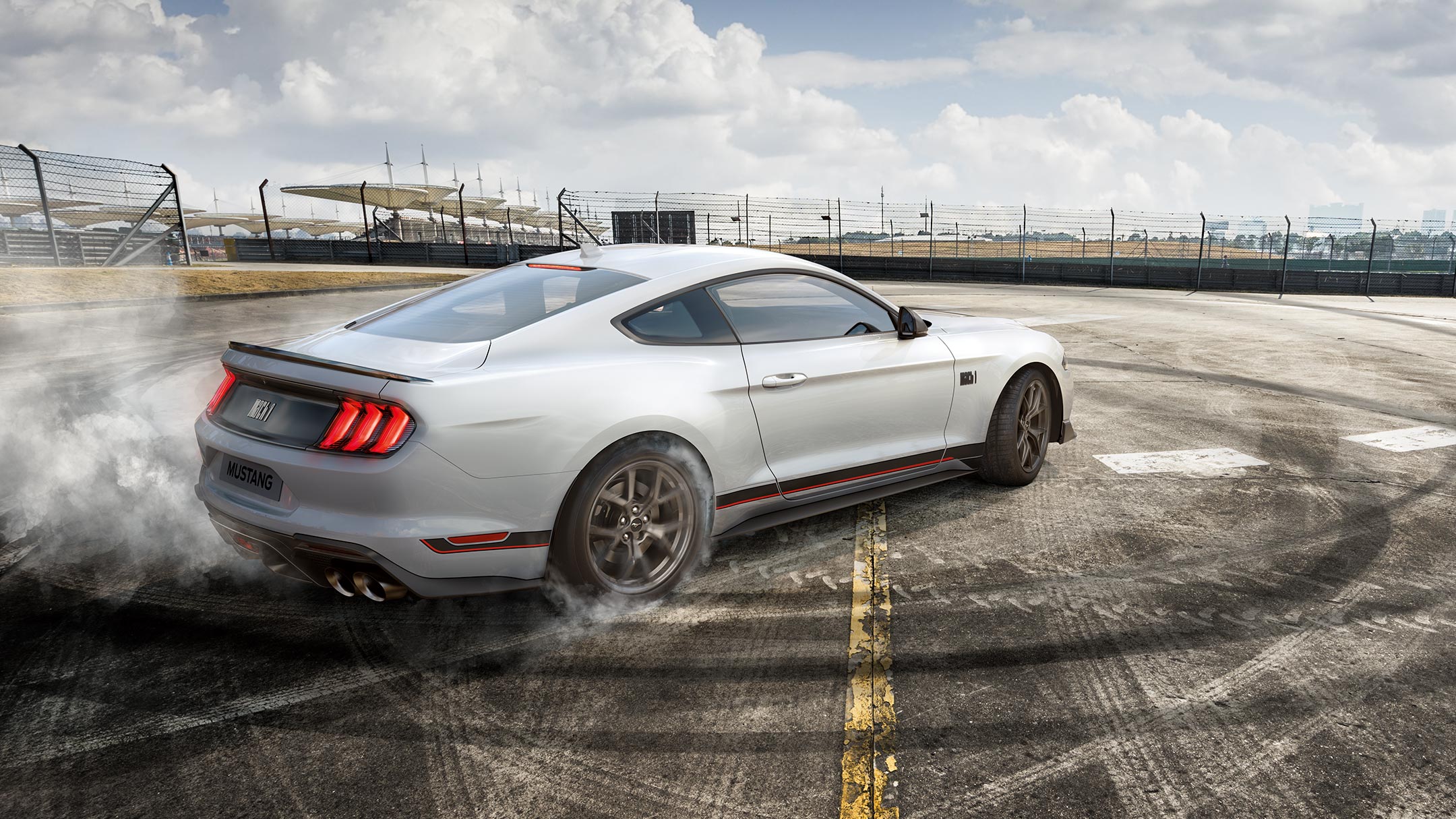 La Ford Mustang Mach 1 présentant son système de refroidissement avancé.