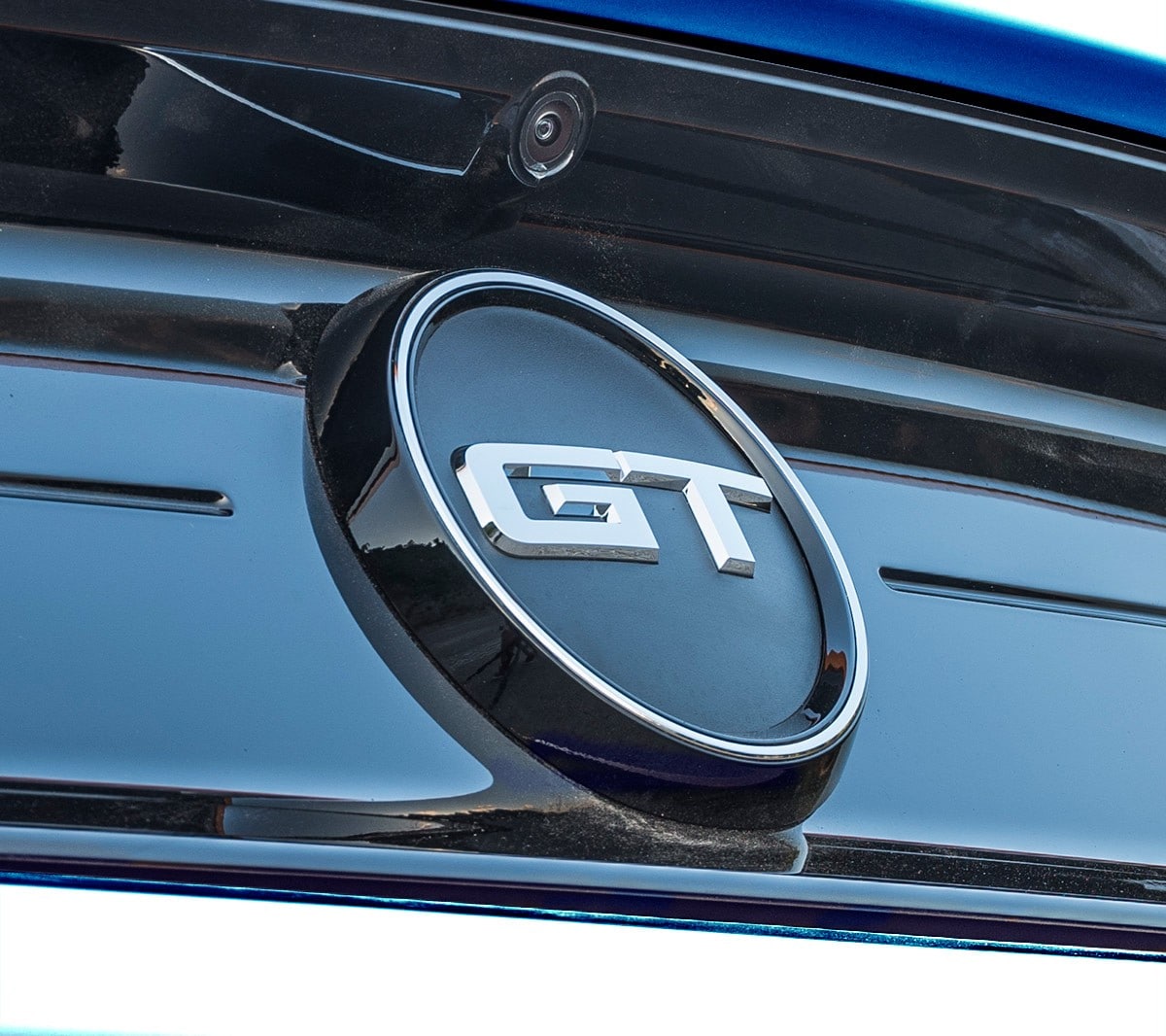 Mustang GT badge close up