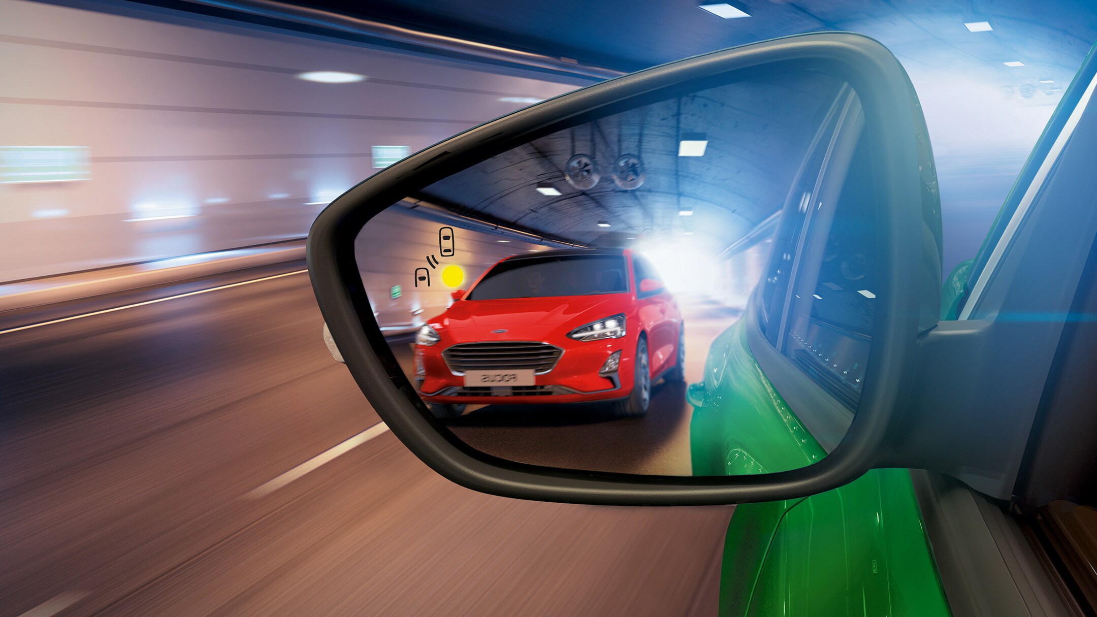Gros plan sur les rétroviseurs du Ford Puma ST.