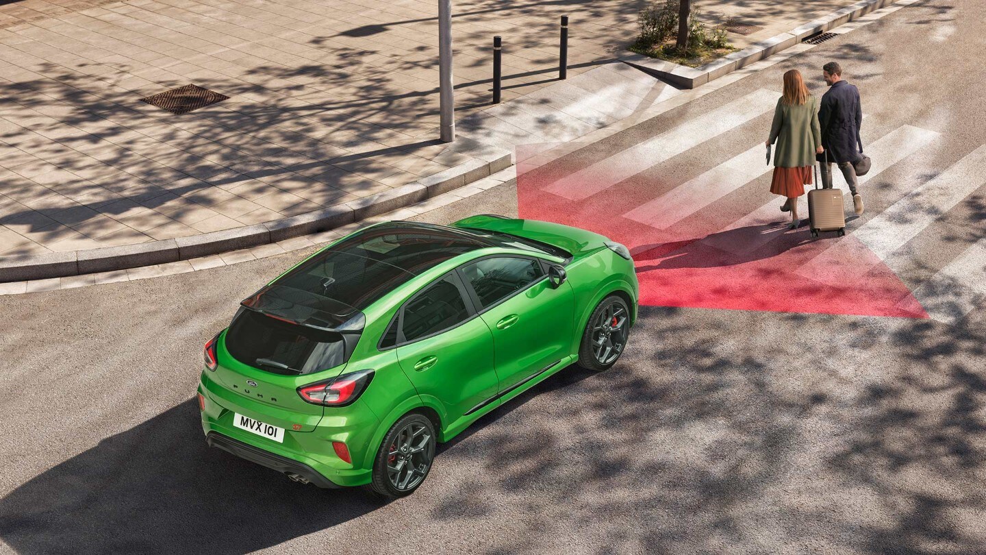L’assistant pré-collision du Ford Puma ST.