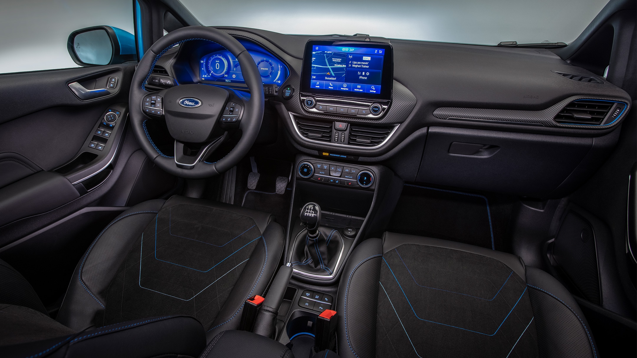 Ford Fiesta showing active interior