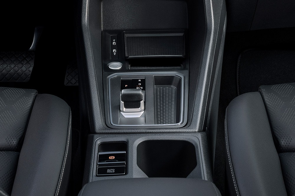 Interior photo showing the automatic transmission module