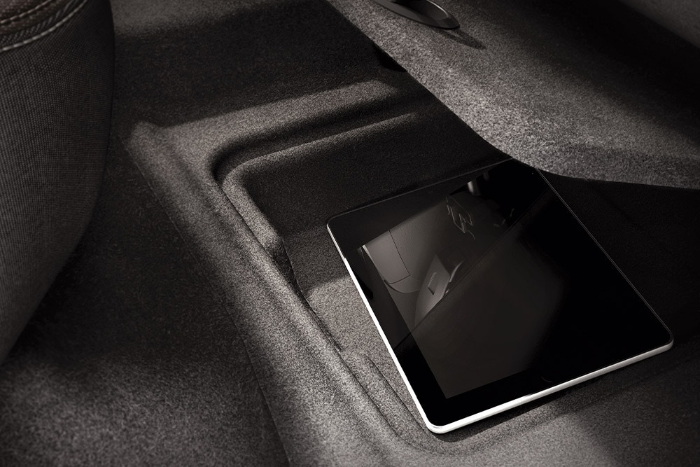 Ford Tourneo Connect internal storage close up