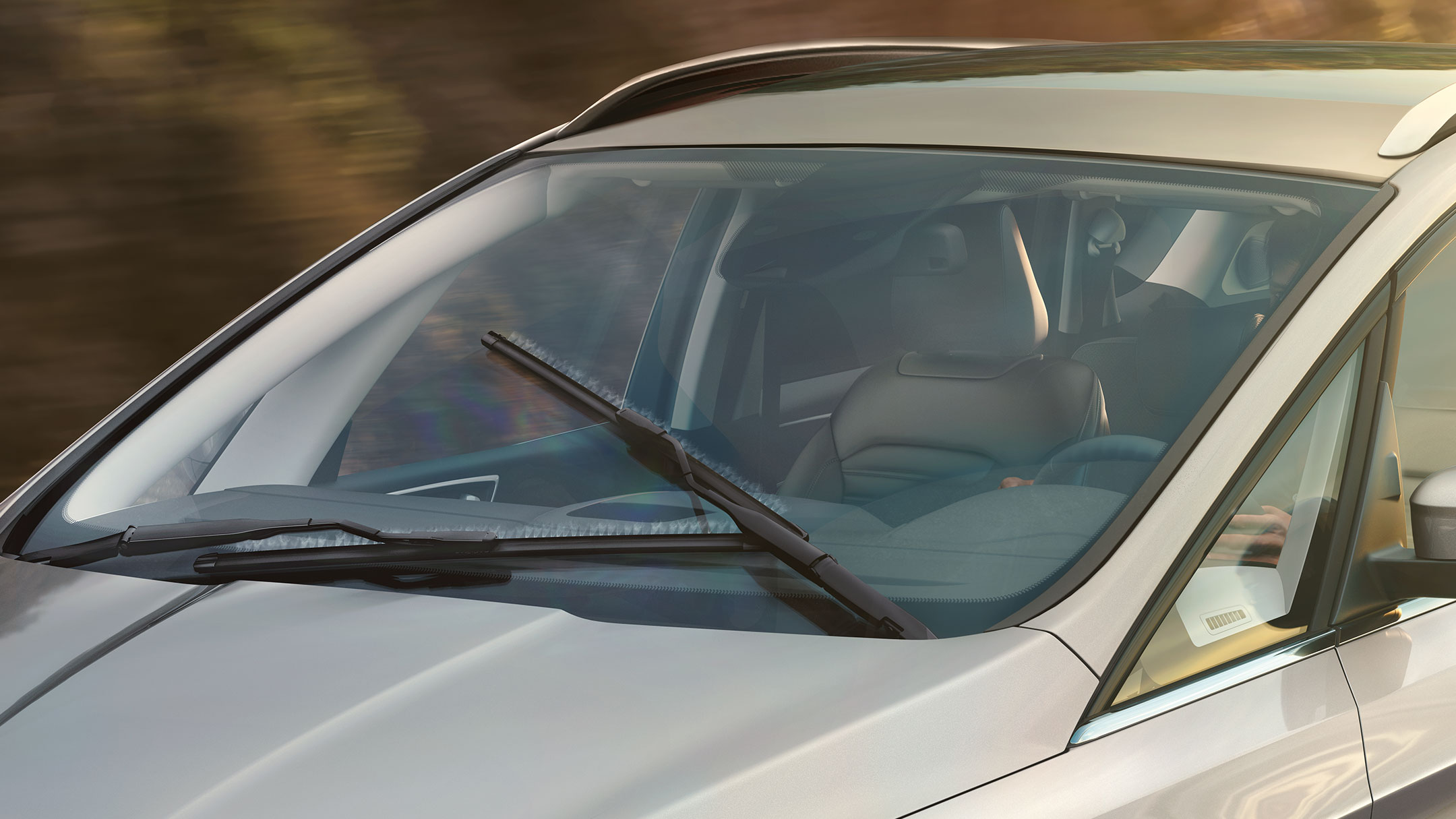 Ford Galaxy with detail on wipers