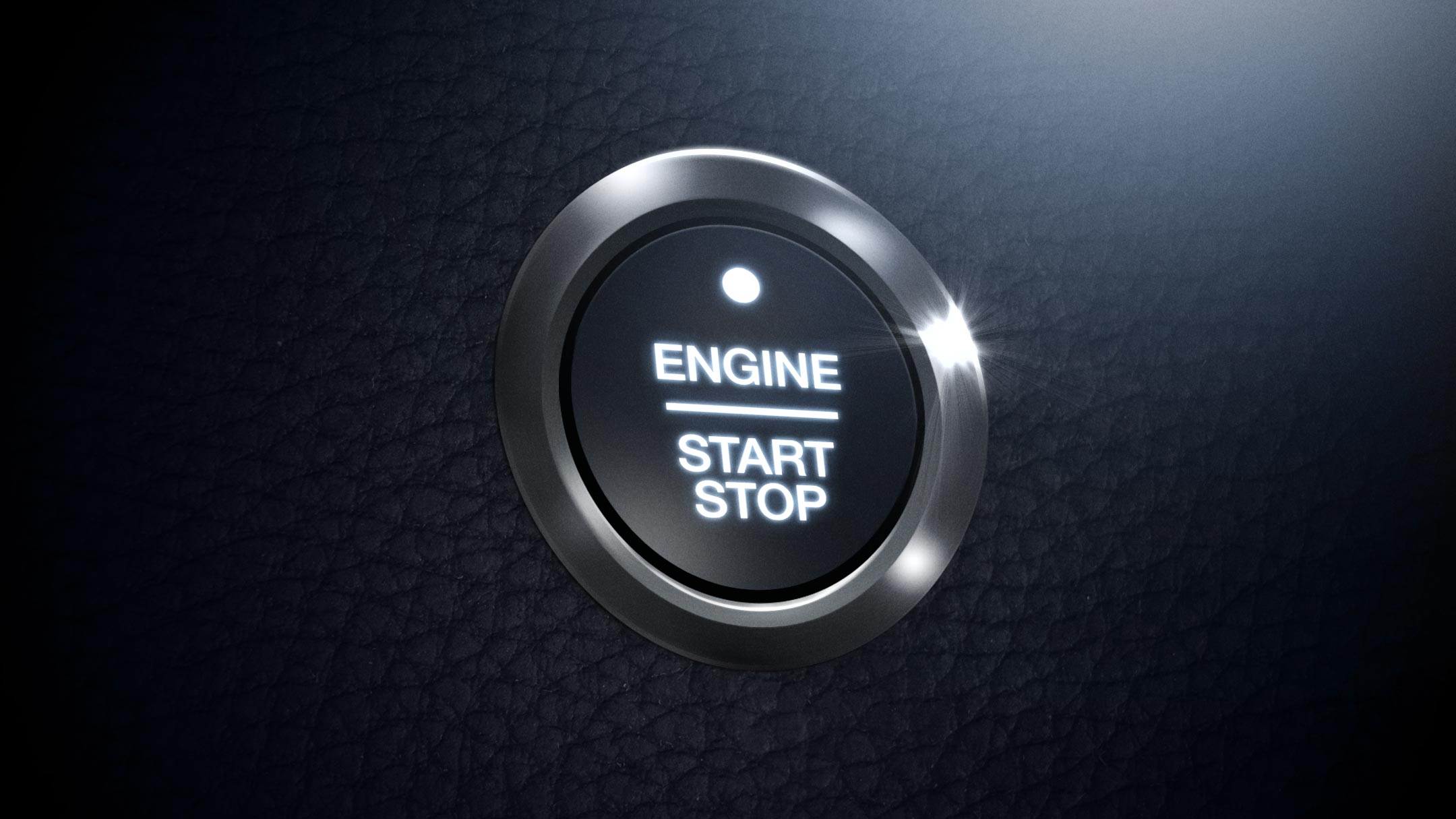 Ford power started button