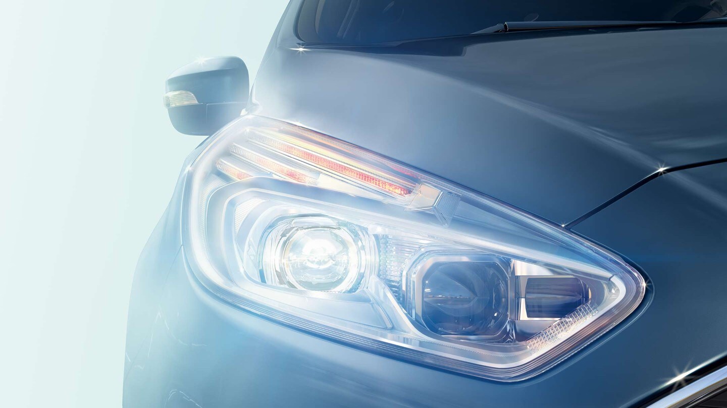 Ford Galaxy adaptive headlights detail