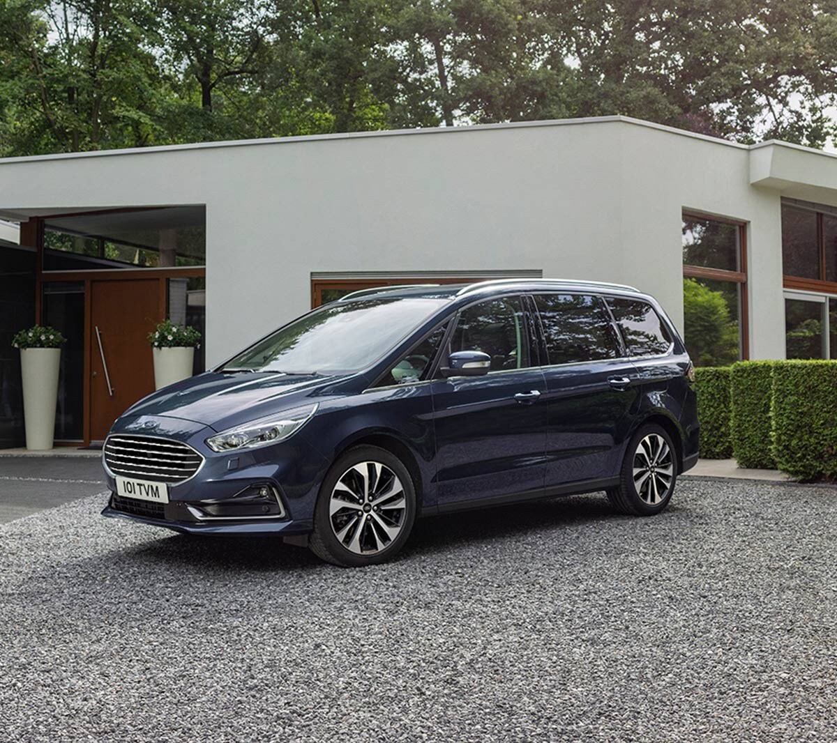 Ford Galaxy parked in driveway