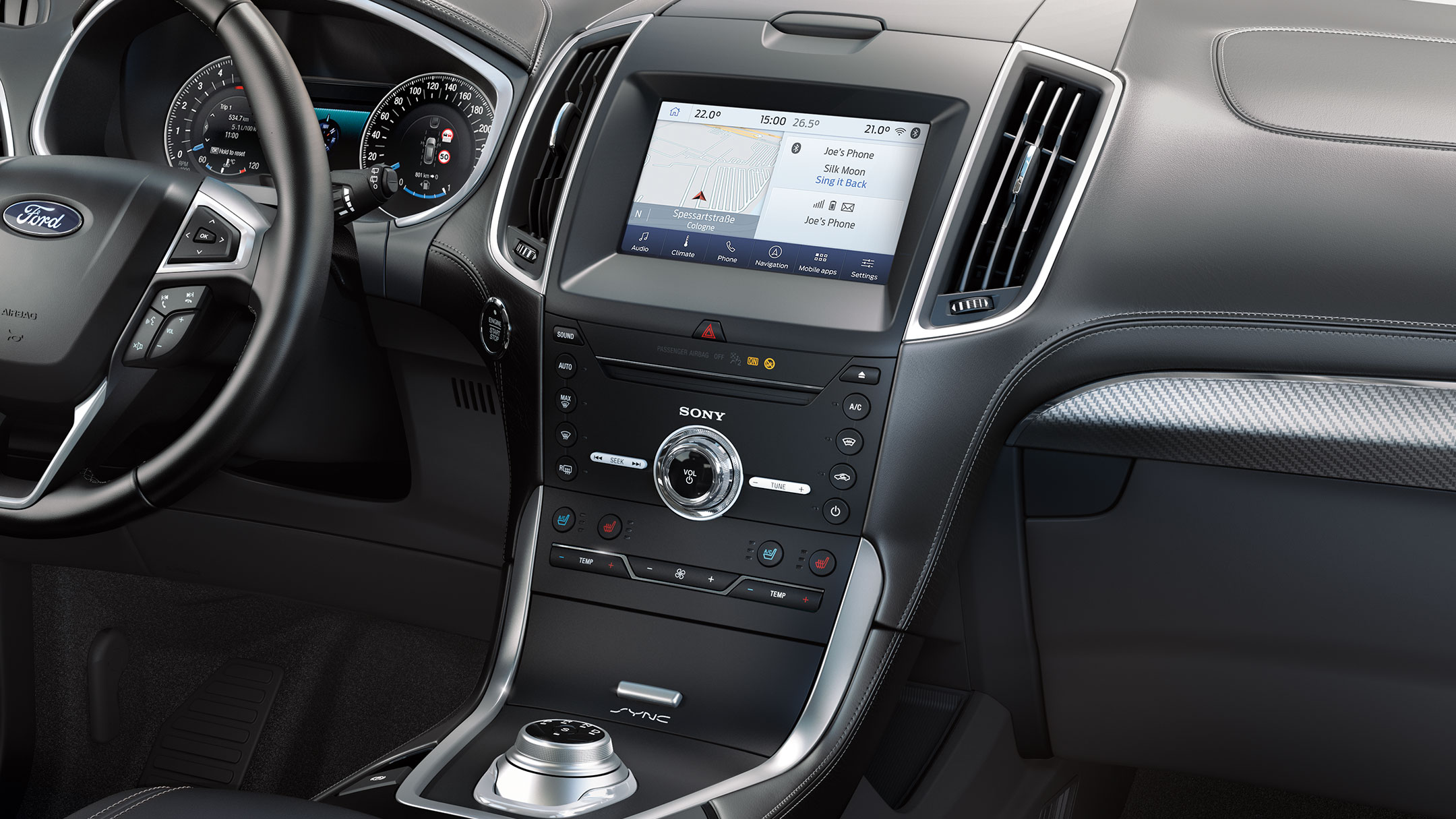 FordPass Live Traffic dans le Ford S-MAX