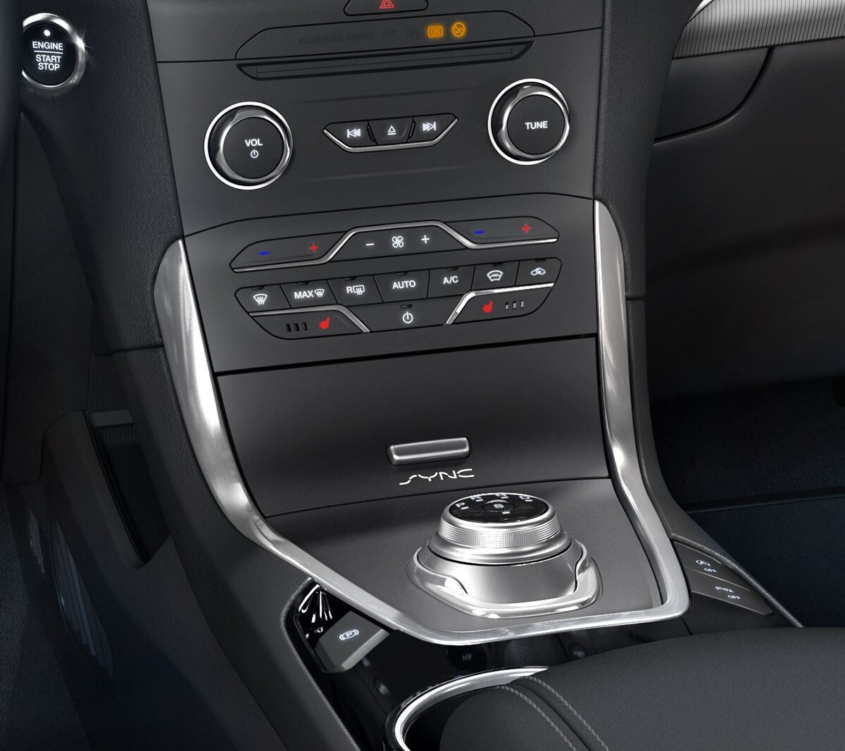 Ford S-MAX ST-Line interior 8-speed transmission
