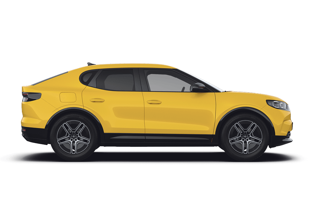 Vue latérale du Ford Capri