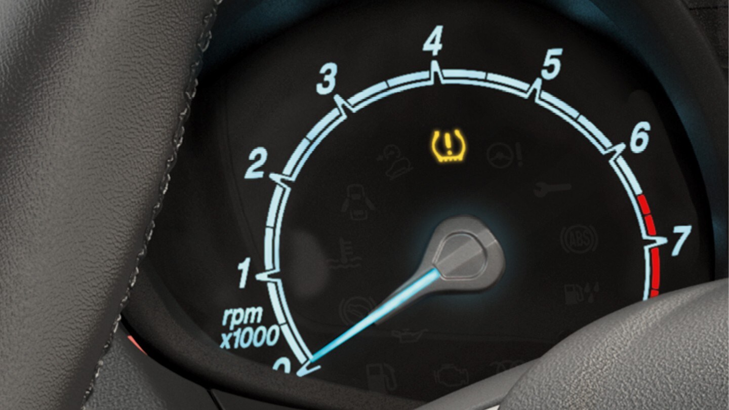 Zoom sur le tableau de bord du Ford Transit Courier 