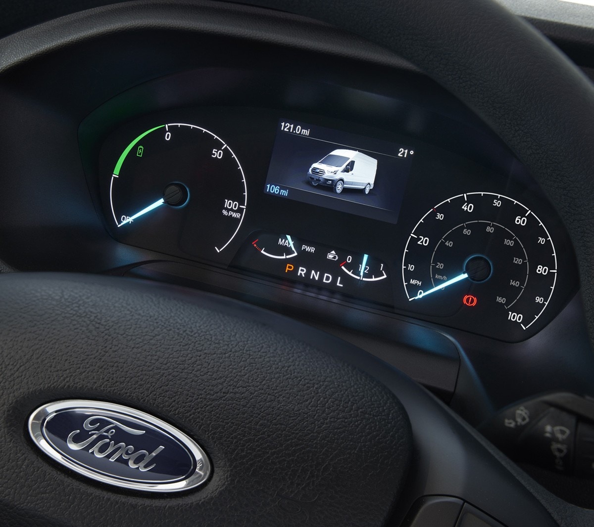 Ford E-Transit dashboard