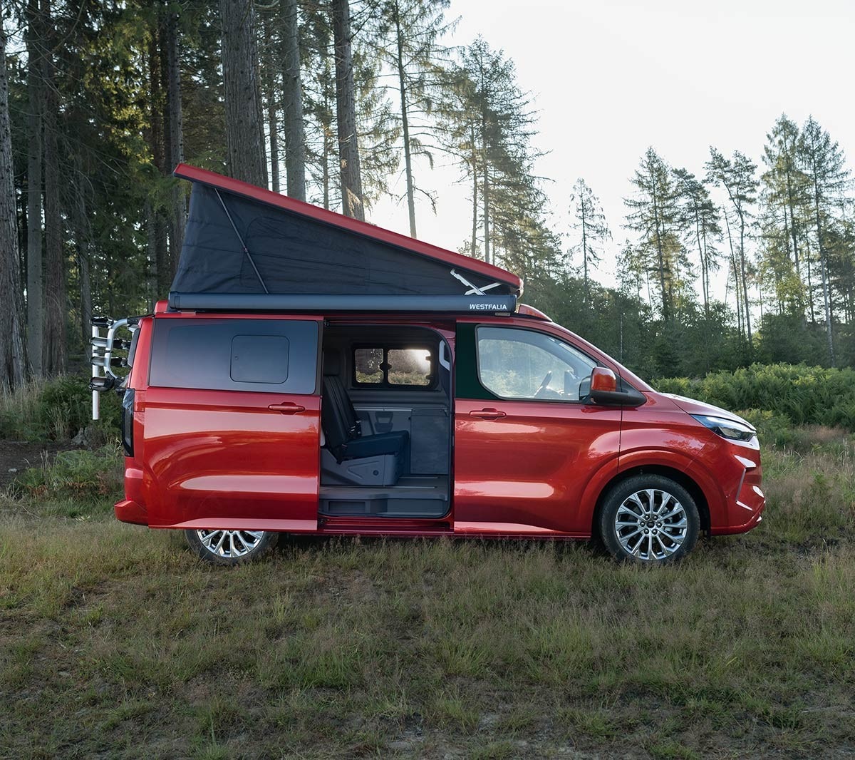 All-New Ford Transit Custom Nugget parked in forest