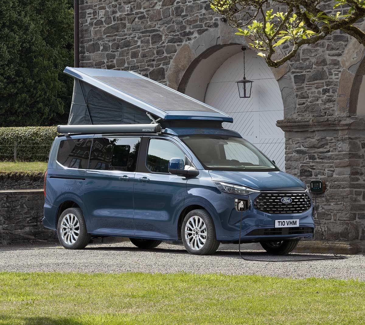 All-New Ford Transit Custom Nugget standing in front of house