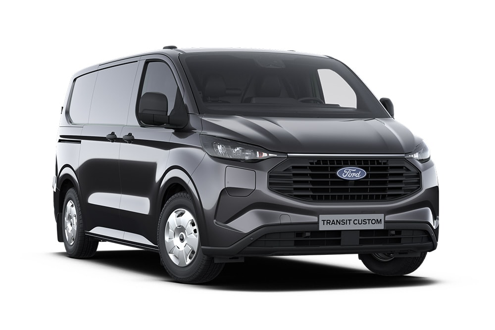 Fourgon Trend Ford Transit Custom gris anthracite.