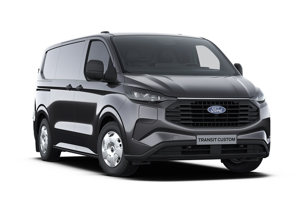 Fourgon Trend Ford Transit Custom gris anthracite.