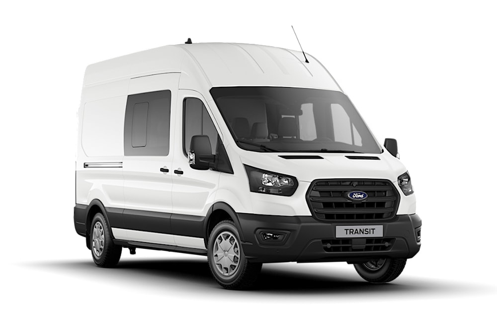 Fourgon Ford Transit Cabine Approfondie blanc, série Trend.
