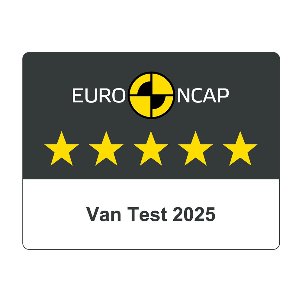 Label de sécurité cinq étoiles NCAP pour les fourgons utilitaires.