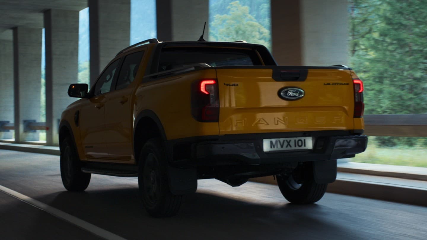 All-New Ford Ranger emerging from the forest