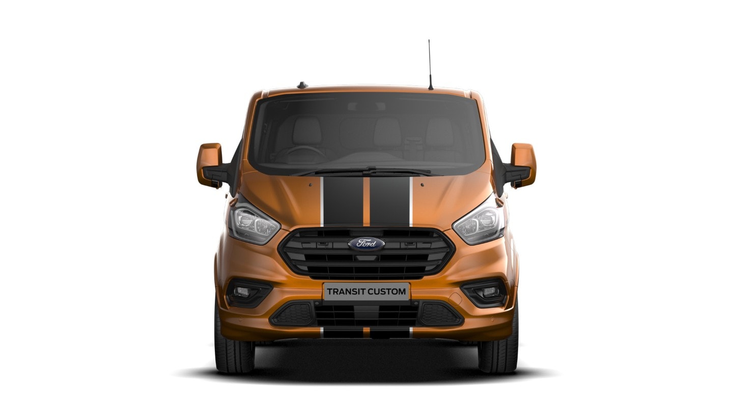 Ford Transit Custom Cabine Approfondie en Orange Glow