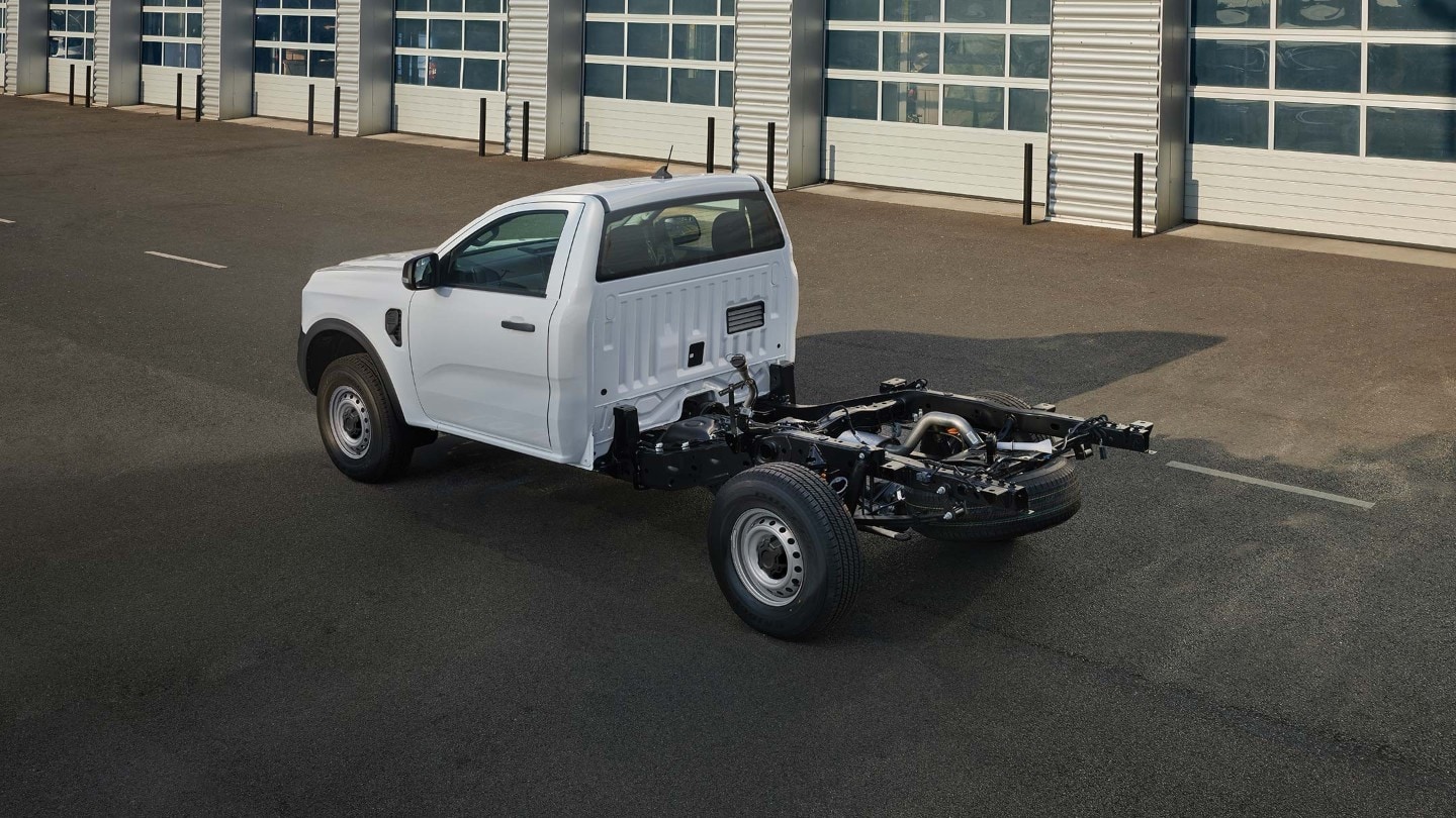 Ford Ranger Chassis Cab in a factory Hall