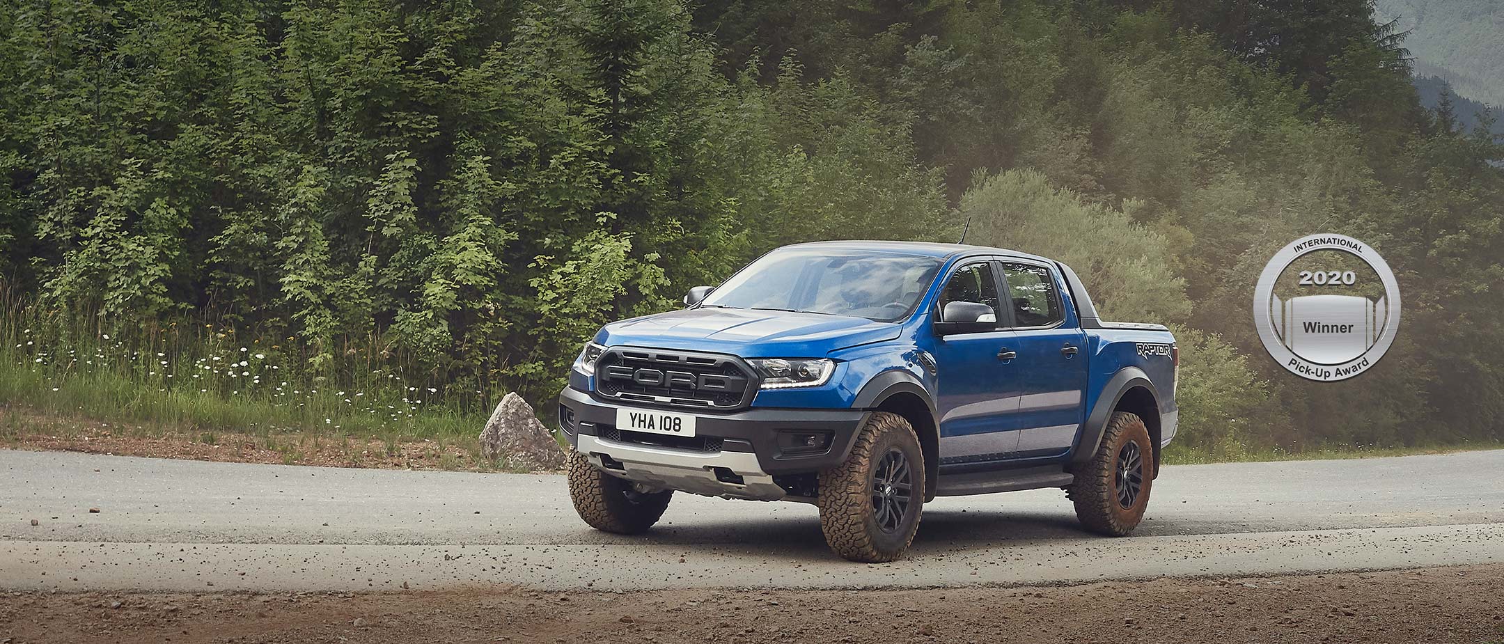 Nouveau Ford Ranger Raptor, vue de trois quart face Nouveau Ford Ranger Raptor, vue de trois quart face