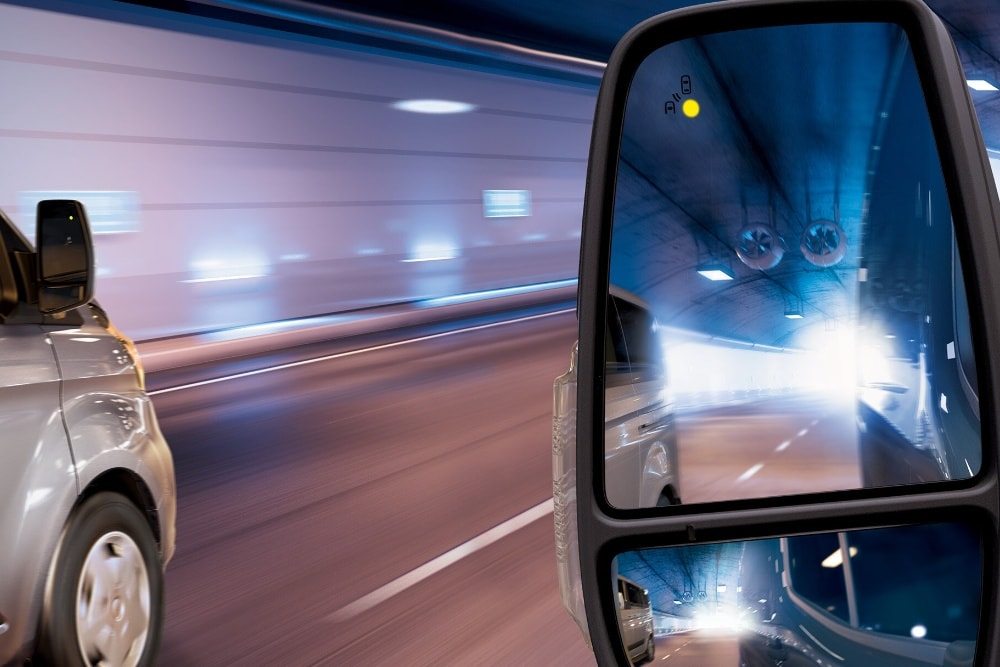 Rétroviseur du nouveau Ford Transit 2T